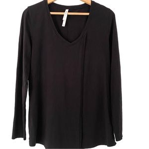 ARITZIA The Group Babaton Black Long Sleeve Tee, Size Medium